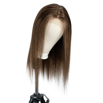 Blonde Highlight Lace Human Hair Wigs For Women P4/27 Colored Brazilian Hair Wigs 26 Inch Long T Part Lace Woman Wigs