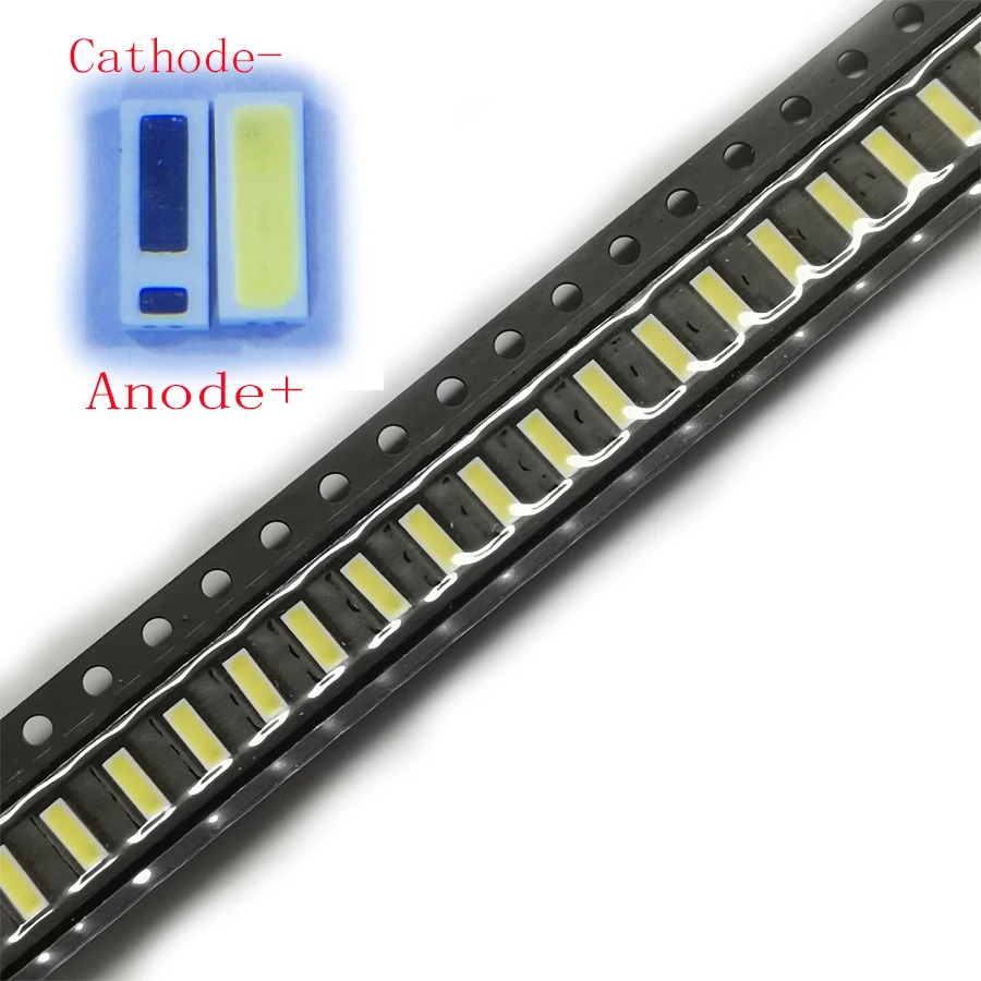 500PCS/Lot  SMD LED 4014 6V 0.8W Cool White Replace 4020  For Jufei TV Backlight Application