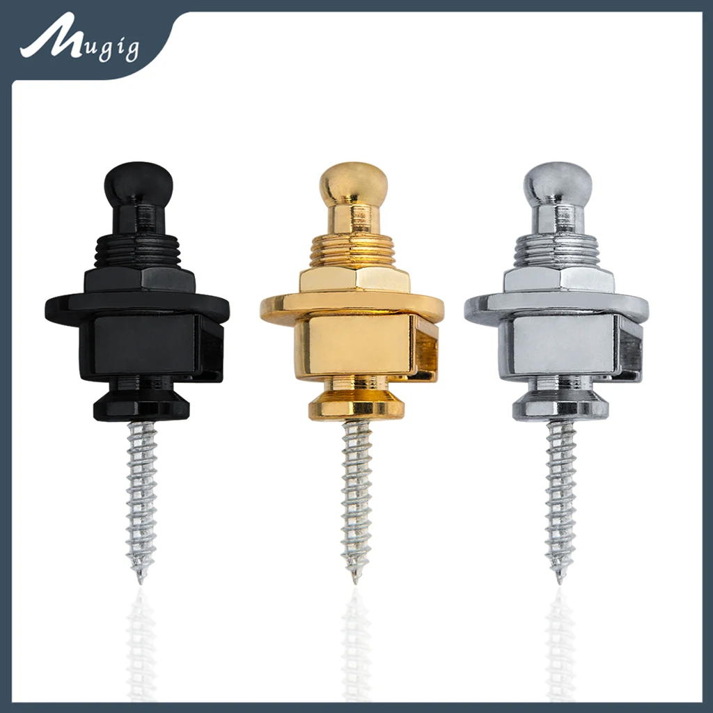 

Mugig 2Pcs Guitar Strap Locks Quick Release Guitar Strap Locks Button Premium Security Strap Locks Strap Retainer System