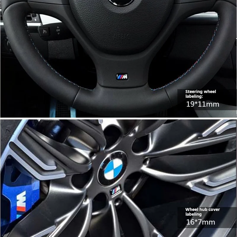 Car Sticker Car Stickers Car Body Stickers Car Badge Grille Emblem Car Badge Cover Wheel Hub Covers For All BMW E46 E39 E38 E90 E60 E36 F30 F20 X1 X3 X5 M Car Steering Wheel Hub Caps Center Emblem Badge DIY Sticker