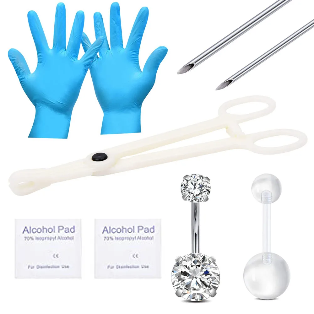 

Комплект перфорации для брюшного пресса, комплект перфорации Bellybutton из нержавеющей стали для женщин, подходит для всех металлов, 9 шт.