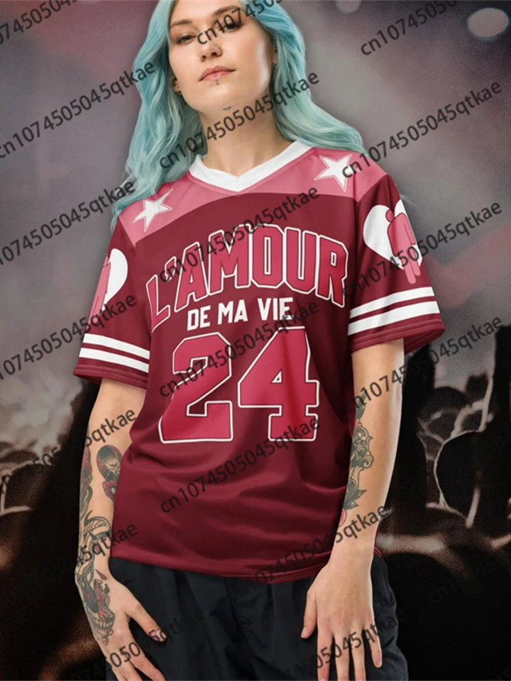 Billie Eilish サッカーT XL gameTシャツ Billie Eilish 2025 Concert T-shirt Football Jersey USA