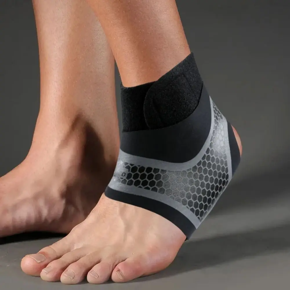 

Polyester Nylon Ankle Support Protective Gear Black Adjustable Ankle Brace Elastic Comfortable Feet Bandage Unisex