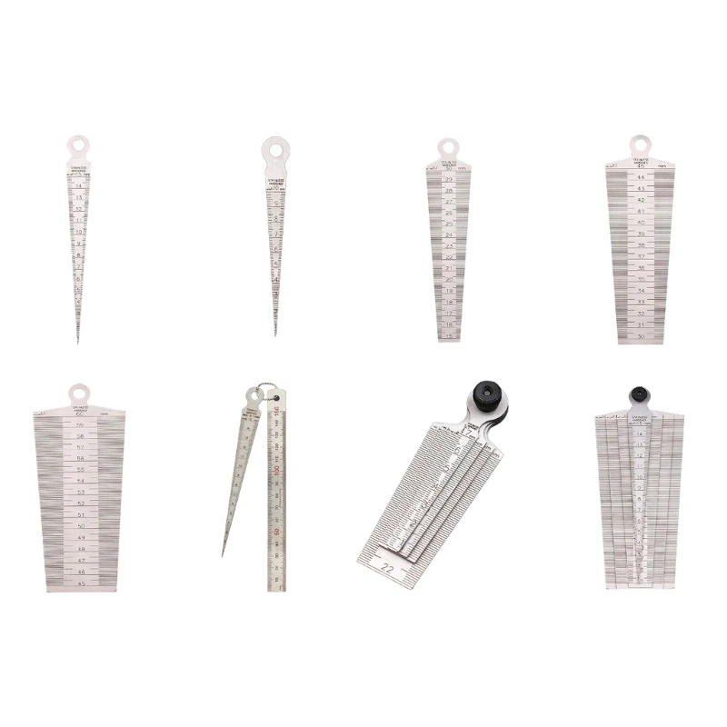 Metric Taper Gauge Aperture Scale Feeler Ruler For Drill Measurement