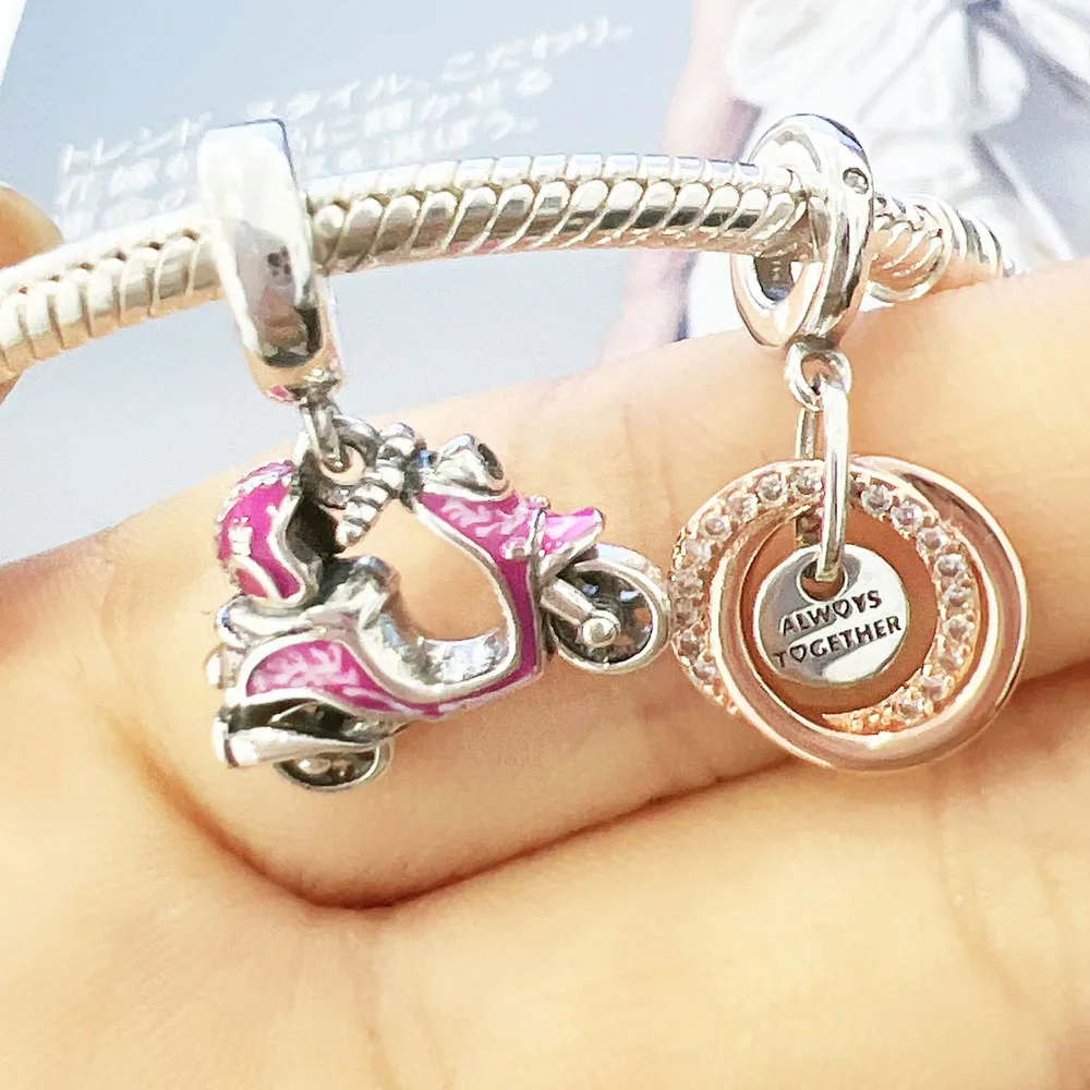 Beads Charms Mother's Day Gift Happy Birthday Ballon Mom DIY Beads Fit Original Pandora Charms Silver 925 Bracelet Bead Jewelry Making