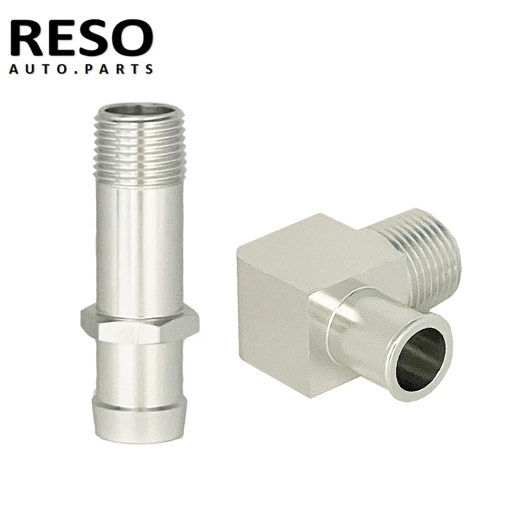 RESO Water Pump Heater Hose 1/2 Inch Npt To 3/4 Inch Barb Sbc Bbc and