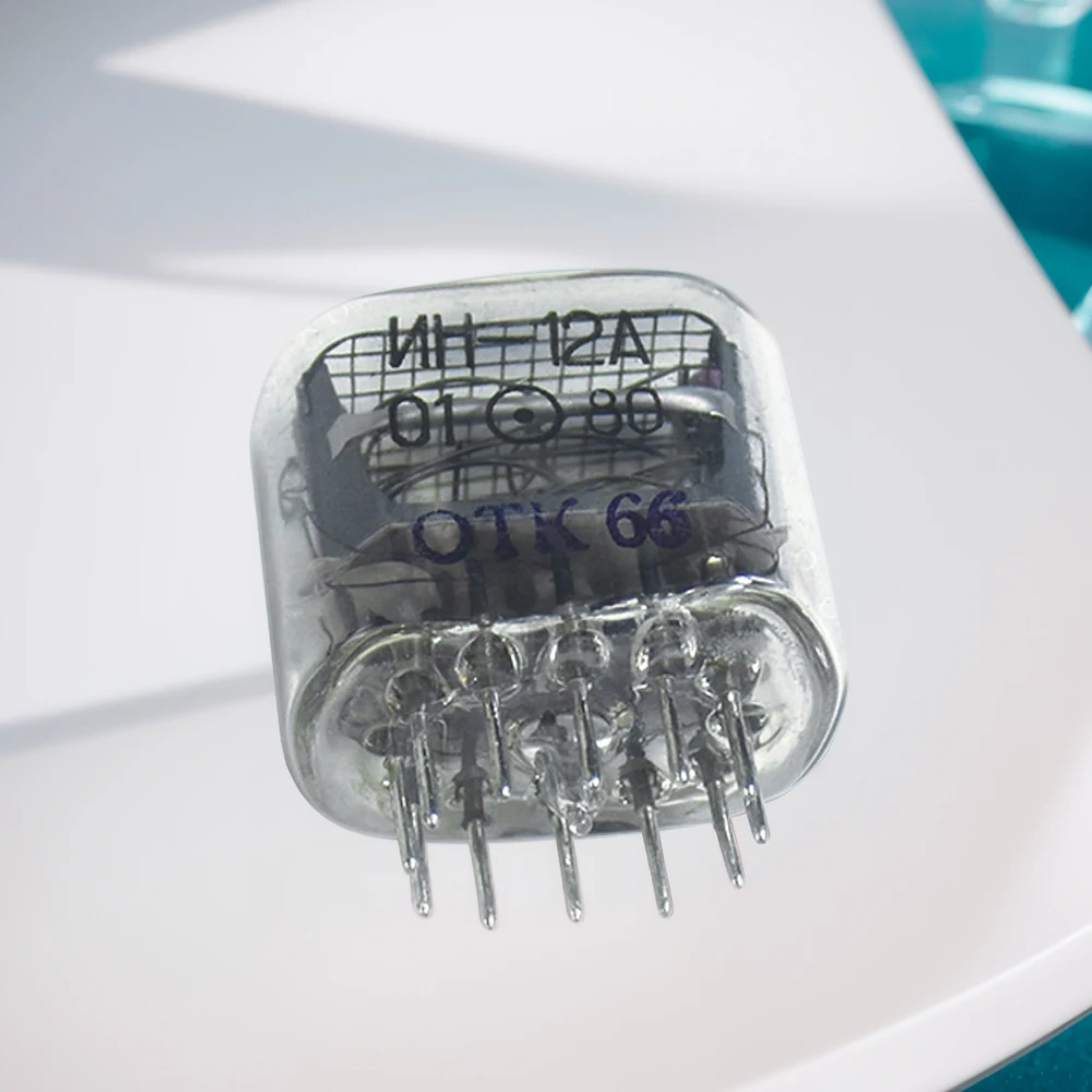 1Pcs IN-12 IN12 Glow Tube with Decimal Point Digital Tube Nixie Tube Clock Glow Tube for Glow Clock Nixie Digital LED Clock