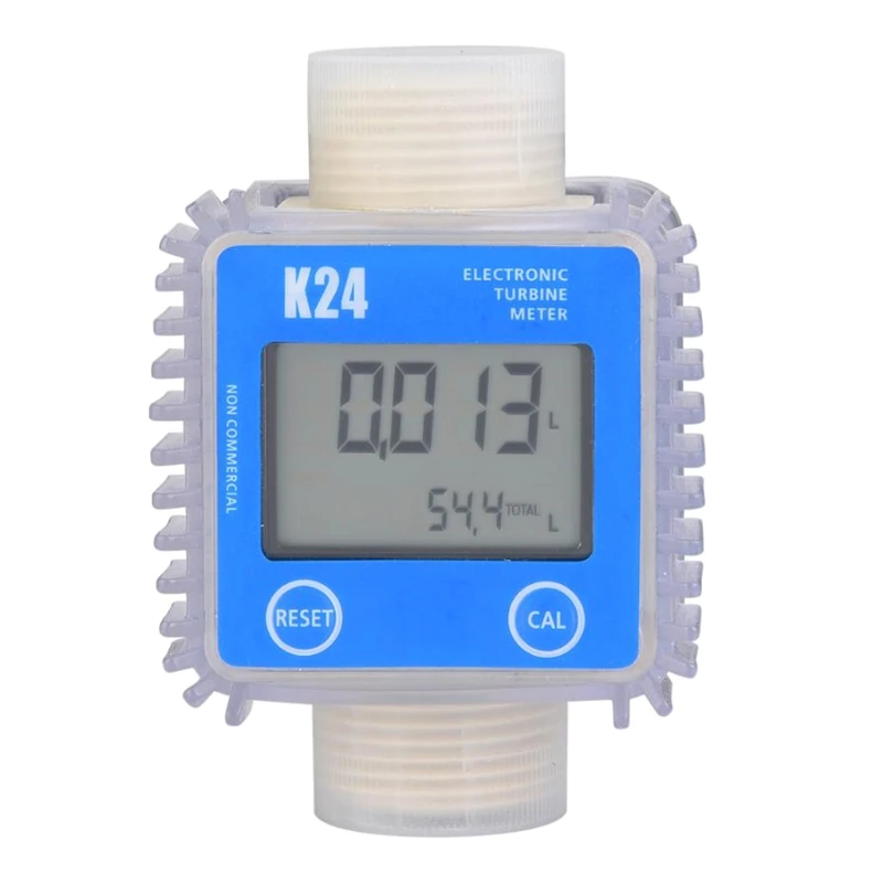 Diesel Oil Fuel Turbine Flow Meter Gauge Digital LCD Display for Water Sea Liqu