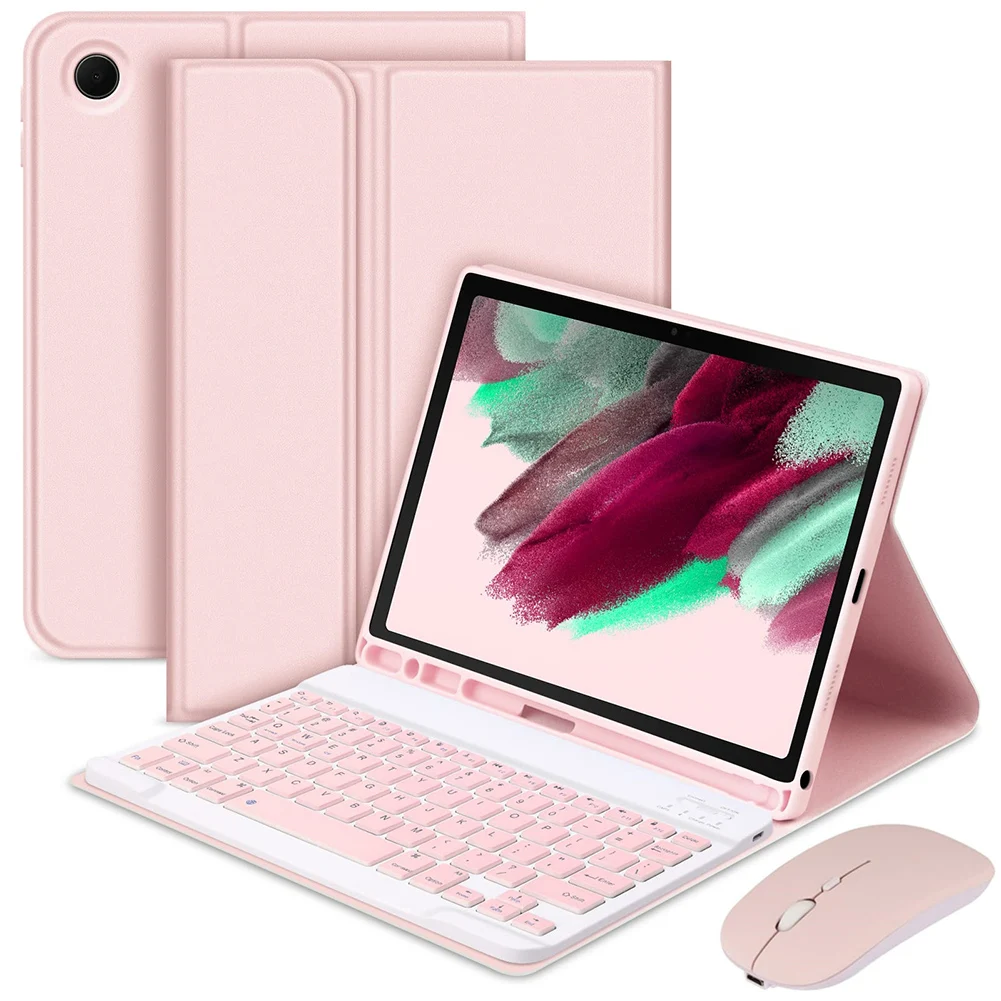 For Samsung Galaxy Tab A9 Plus 11 Inch Case with Bluetooth-Compatible Keyboard Cover with Mouse Keyboard Case Wireless