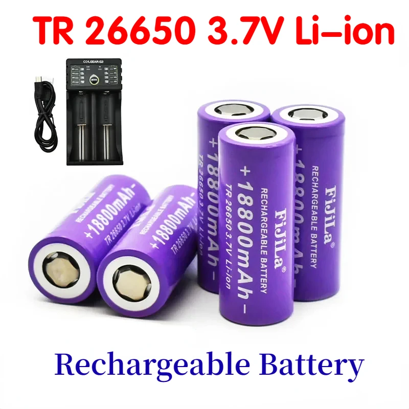 Hohe Qualitàt 26650 Batterie 18800Mah 3,7 V 50A Lithium-Ionen Akku Fur 26650 Led Taschenlampe Elektrische Spielzeug Ladegerasse