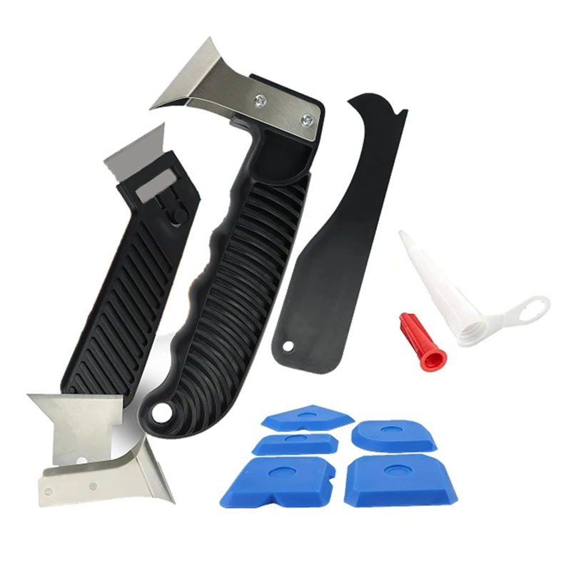 

Silicone Remover Tool Kit For Removing And Renewing Silicone Joints - Joint Smoother Silicone Squeegee Kit
