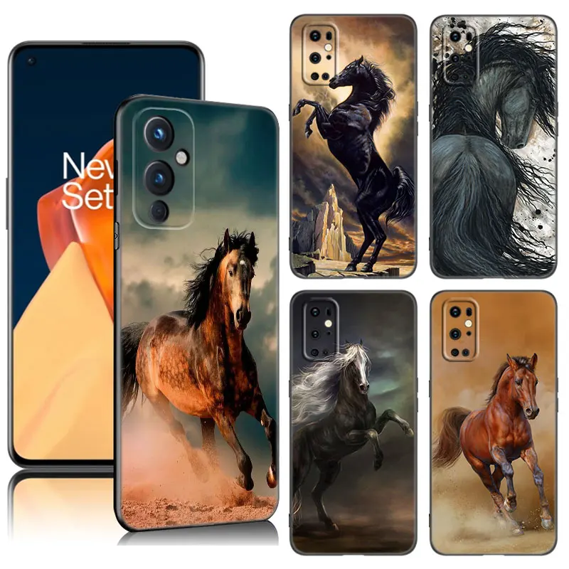 Чехол для телефона Running Horse, Черный силиконовый чехол для OnePlus 7 8 9 10 11 ACE 2V Pro 8T 9RT 10T 10R Nord CE 2 3 Lite N10 N20 Чехол для телефона Running Horse, Черный силиконовый чехол для OnePlus 7 8 9 10 11 ACE 2V Pro 8T 9RT 10T 10R Nord CE 2 3 Lite N10 N20