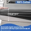 100% Egyptian Cotton 4/6Pcs Sheet Set 800TC Multi Size Bedding Set Long Staple Cotton Fitted Sheet Top Bed Sheet Pillowcase Soft 4
