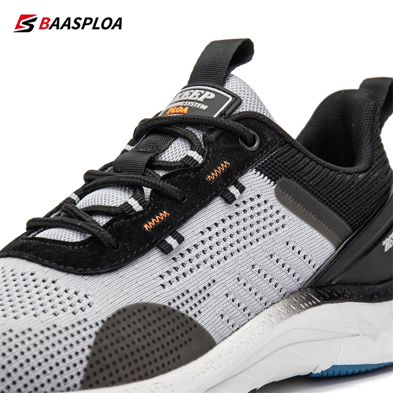 Baasploa Casual Shoes 2023 New for Man Anti Slip and Wear-Resistant Running Shoes Knit Comfortable Walking Sneakers