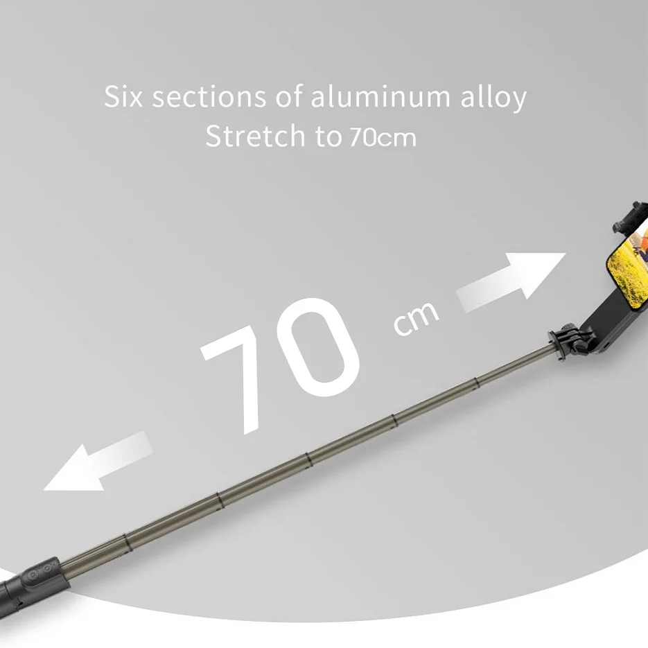 L09 Gimbal Stabilizer Selfie Stick Tripod with Fill Light Bluetooth Remote For Cell Phone Xiaomi HUAWEI IOS Smartphone