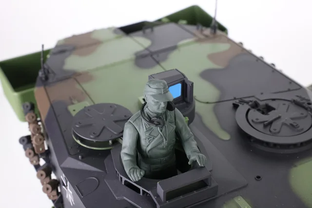 2.4Ghz HENG LONG 1/16 7.0 Plastic Leopard2A6 RC Tank 3889 W/ 360 Rotation Turret BB Shoot Unit Track Gearbox Toys TH17575-SMT4 6