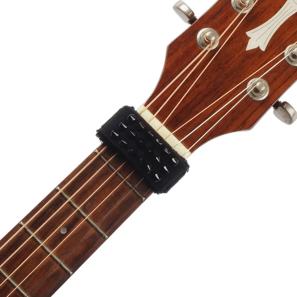 2Pcs Cool Style Guitar String Mute Dampener Rivet Tastiera Muto Wrap Noise Ruducer Guitar String Cover Belt Per Chitarra Bass