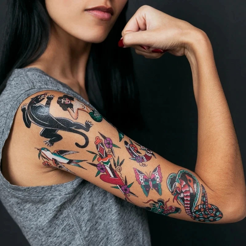 임시 문신 전사 인쇄 디자인 종이 레이저 프린터 A4 인쇄 가능 스티커 시트, 어린이 바디 아트 스킨 DIY 방수