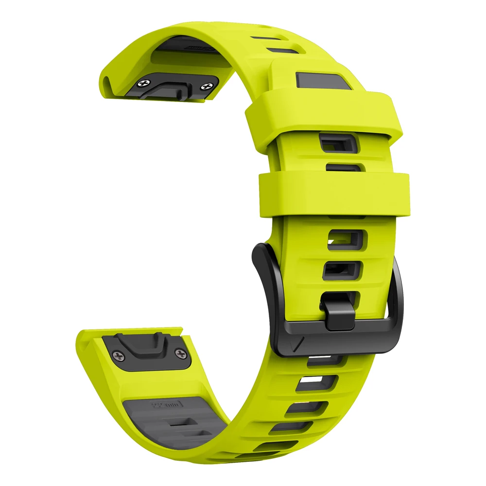 Enhanced Silicone Watch Strap - QuickFit 22/26mm, Premium Durable Design