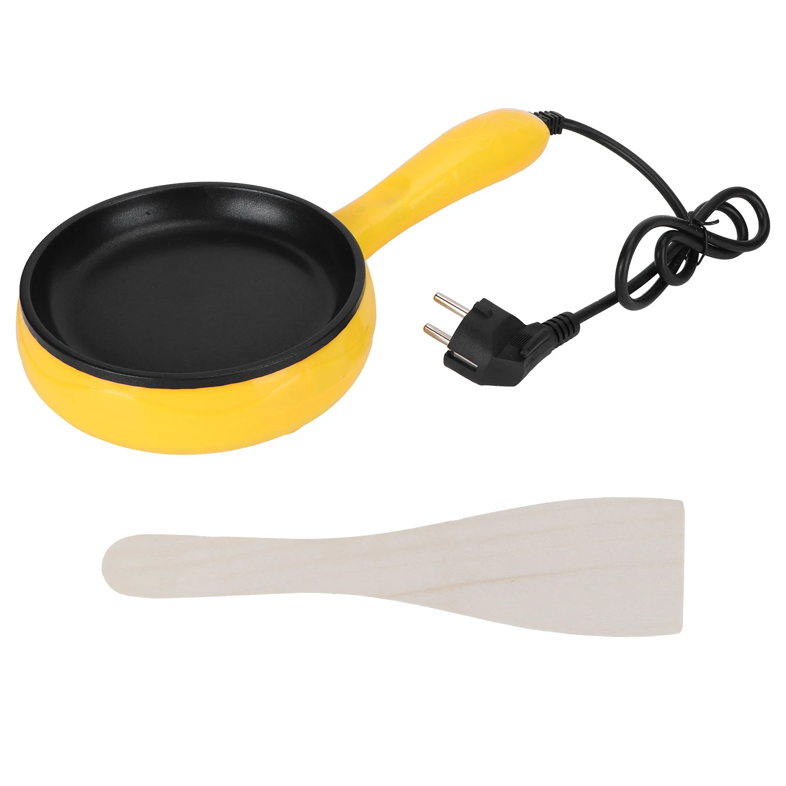 350W Mini Frying Pan Non‑Stick Fried Steak Pancake Egg Pan with Wooden Spatula Egg Frying Pan Kitchen Utensil Steak Frying Pan 2