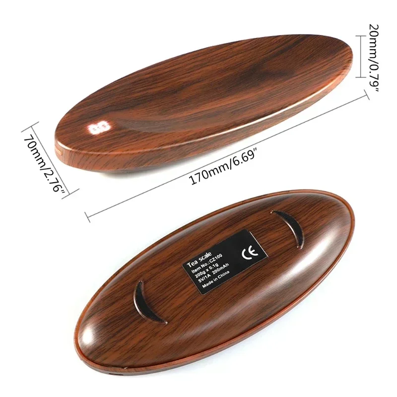 USB charging model Mini  Scale Tea Weighing Tool Portable Digital Scale Multifunction 200g / 0.1g Electronic Digital Teaspoon
