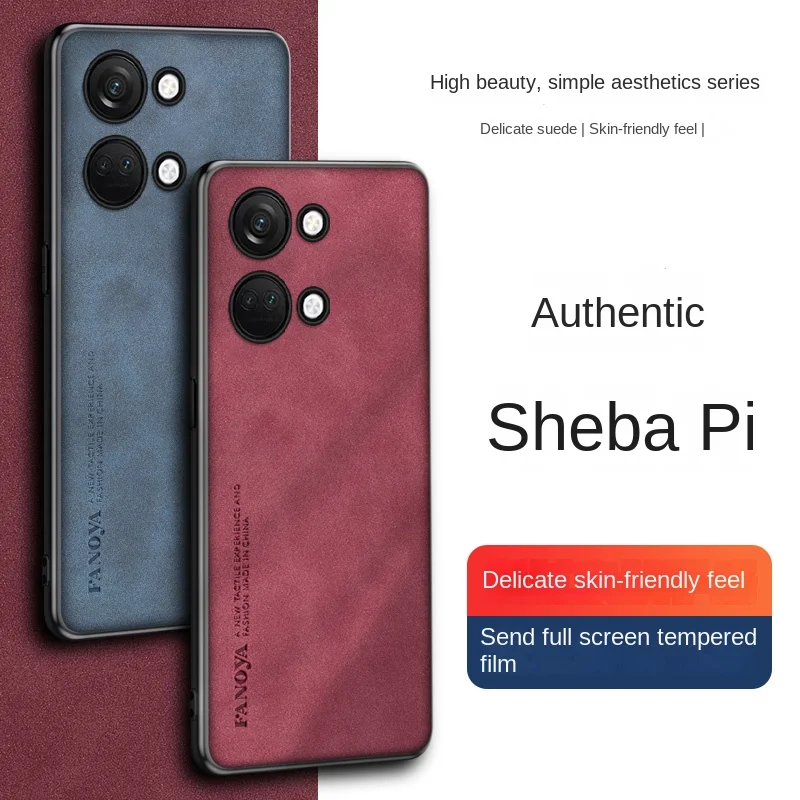 Phone Case For Oneplus Soft Suede Pu Leather Lens Protection Cover_voghion.com