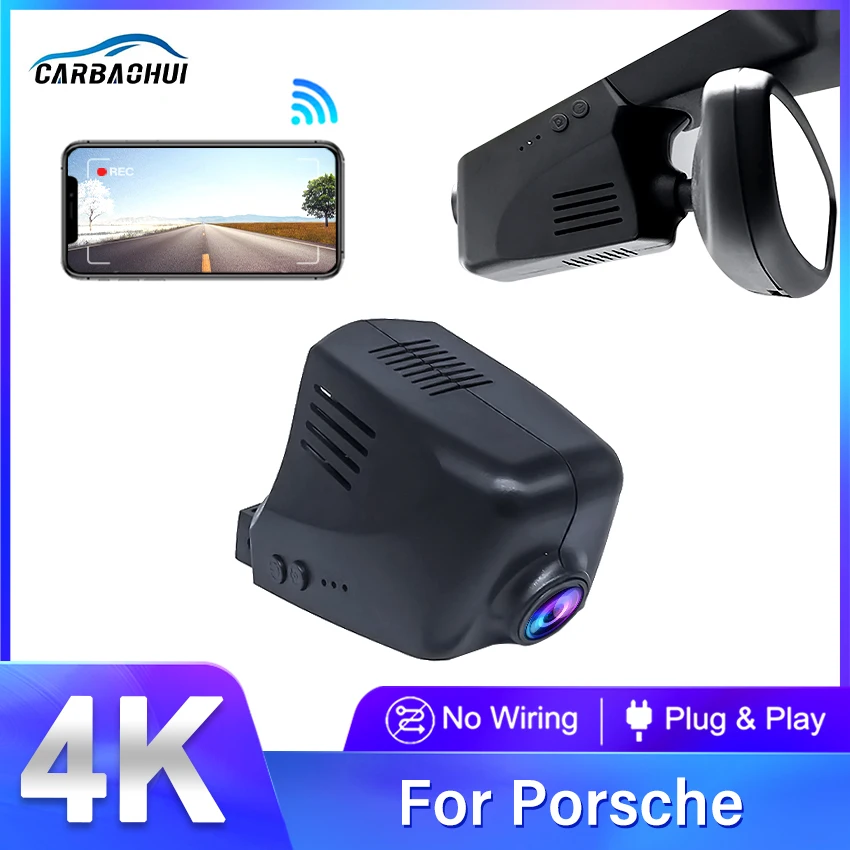 Dash Camera Per Porsche Cayenne Panamera Macan Taycan Cayman 911 Turbo 718 Boxster,Wireless Dvr Dash Cam Dashcam Accessori Per Auto