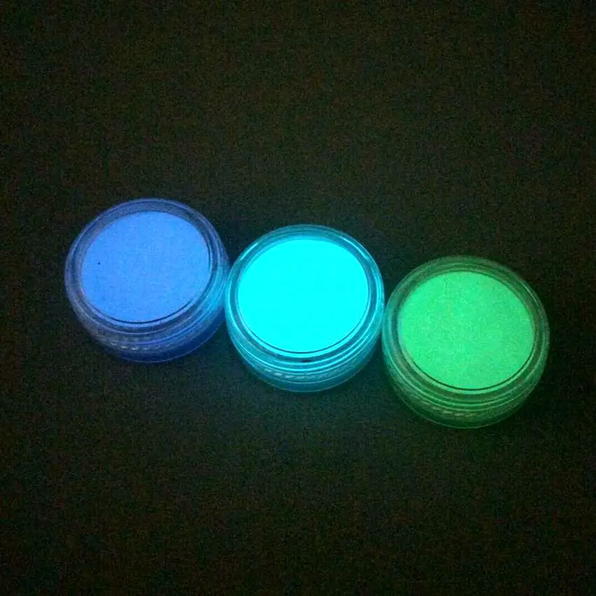 Fluorescent Powder Nail Glitters 1 Box Glow in the Dark Phosphor Pigment For Nail Art Luminous Pigment Beauty Tool Tips
