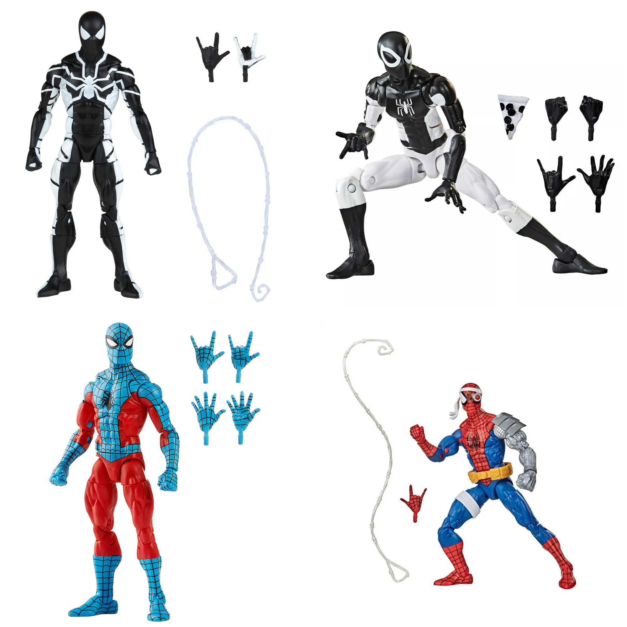 クラシックなレトロなスタイルのスパイダーマンの置物