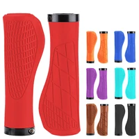 Poignées de vélo en caoutchouc VTT guidon couverture manchettes amortisseur anti-dérapant poignées de vélo poignée vtt manchettes vélo poignée poing partie 1