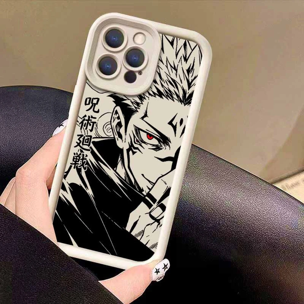 Jujutsu Kaisen Satoru Gojo & Sukuna Eye Design Soft Phone Case