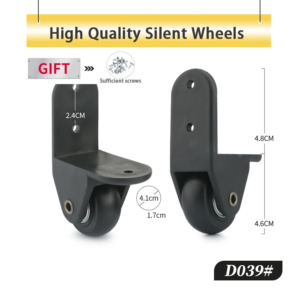 

Luggage Business Case Replacement Lightweight Directional Wheels Boarding Case Casters Repair Wear-Resistant Silent Wheels