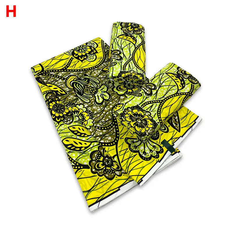 

2023 New Design 100% Cotton Top Quality Supe-V Wax African Fabric For Wedding Dress Making Craft Loincloth Y9