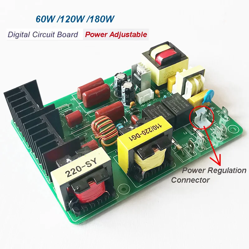 초음파 클리너 PCB 드라이버 보드 회로 기판 키트, 40KHz 초음파 변환기 포함, 180W