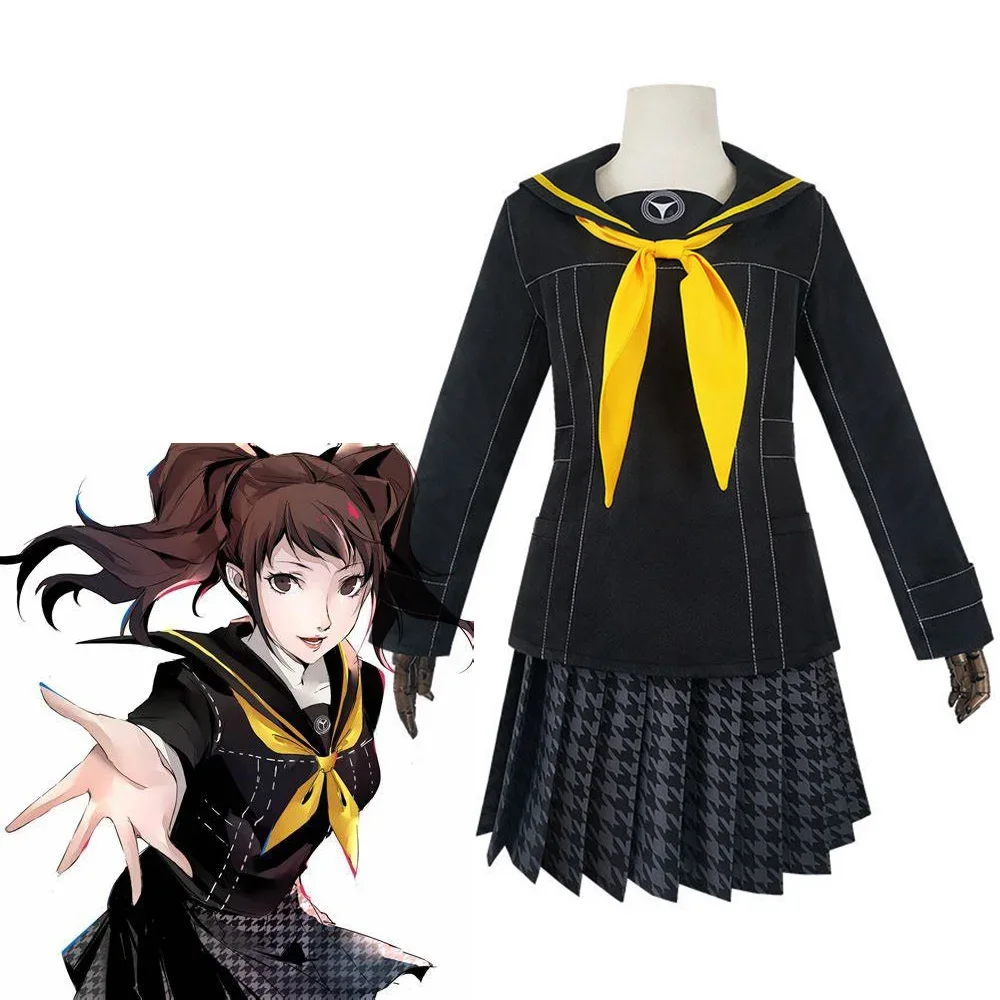 

Game Kujikawa Rise Cosplay Wig Persona 4 Golden JK Uniforms Women's Sailor Suit Halloween Jyoshi Koukousei Costume