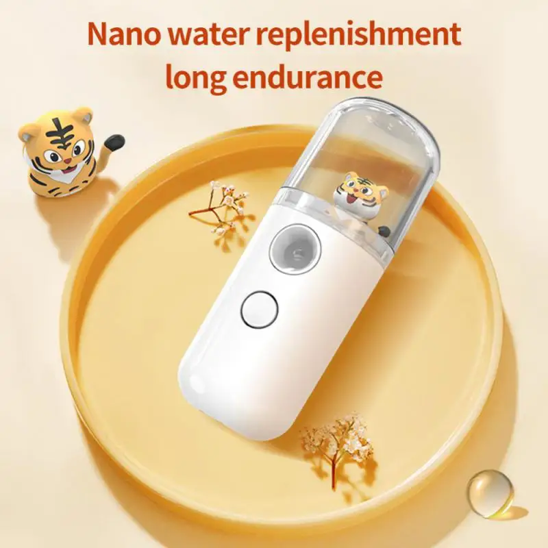 Rabbit& Tiger Creative Nano Facial Sprayer Mini USB Humidifier Face Steamer Nebulizer Moisturizing Beauty Instruments Skin Care