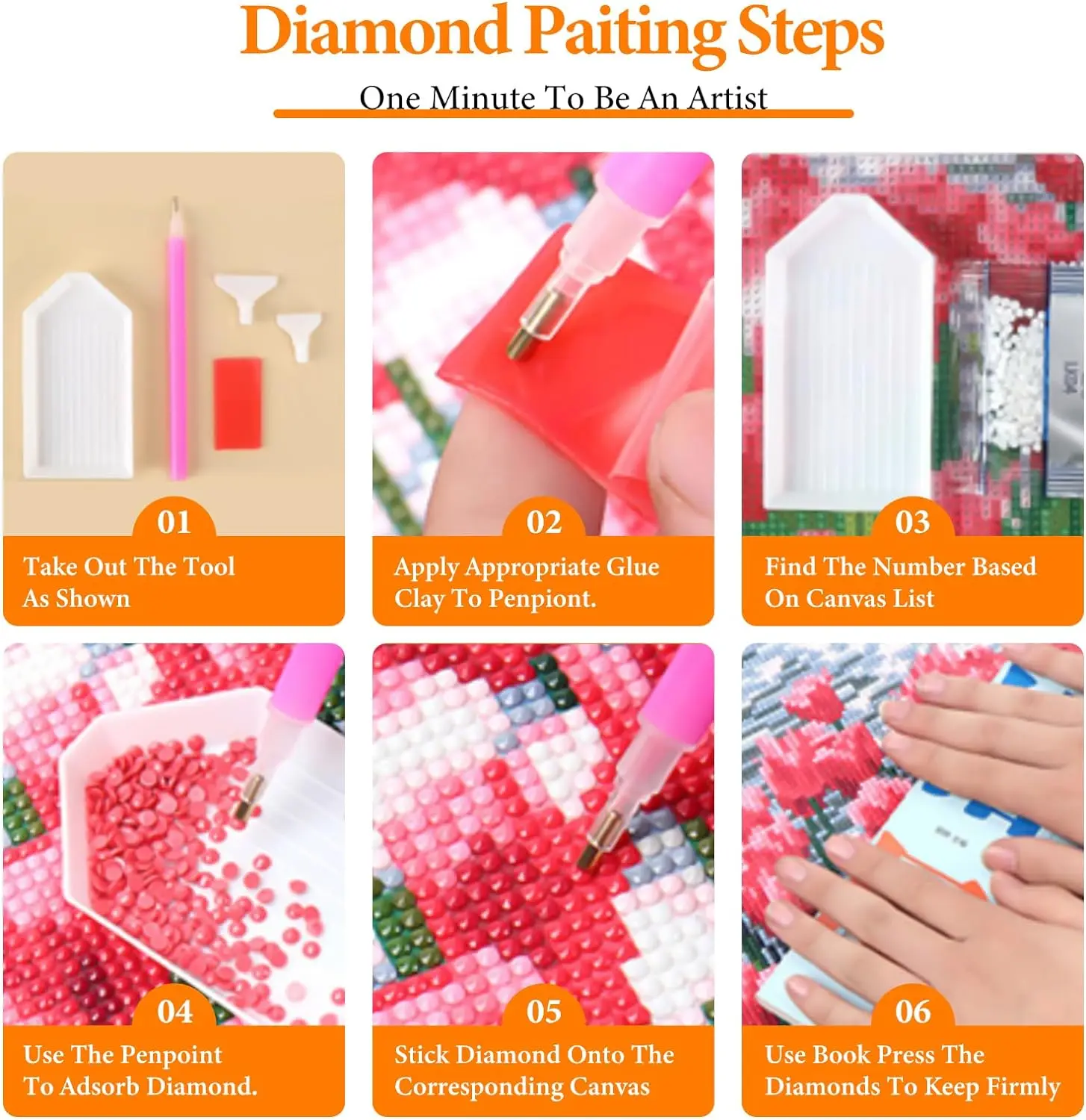 Diy 5D Diamond Painting Kits for Adults 30*40CM Full Drill CrystaL Rhinestone Embroidery Craft Kits for Home Wall Decor Gifts