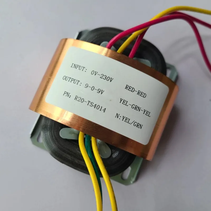 R Core Transformer 30W Dual 9V R20 Transformers Convertitore Di Tensione 230V To Muslimate 1.6A Copper Custom Shield Amplificatore Audio