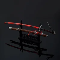 26cm Mortal Blade Tear Worship Japanese Game Peripheral Metal Samurai Sword Uncut Blade Weapon Model Ornament Crafts Gifts Toys 2