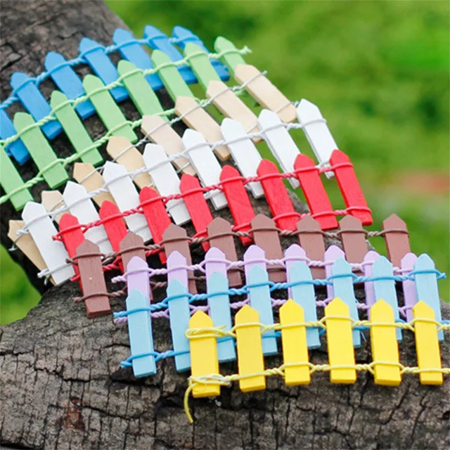 Fa Kerítés, Rácsos Gát Diy Mini Táj Tündérkert Mikro Figurák Miniatűr Tartozékok Kézzel Készített Kézművesek 2G