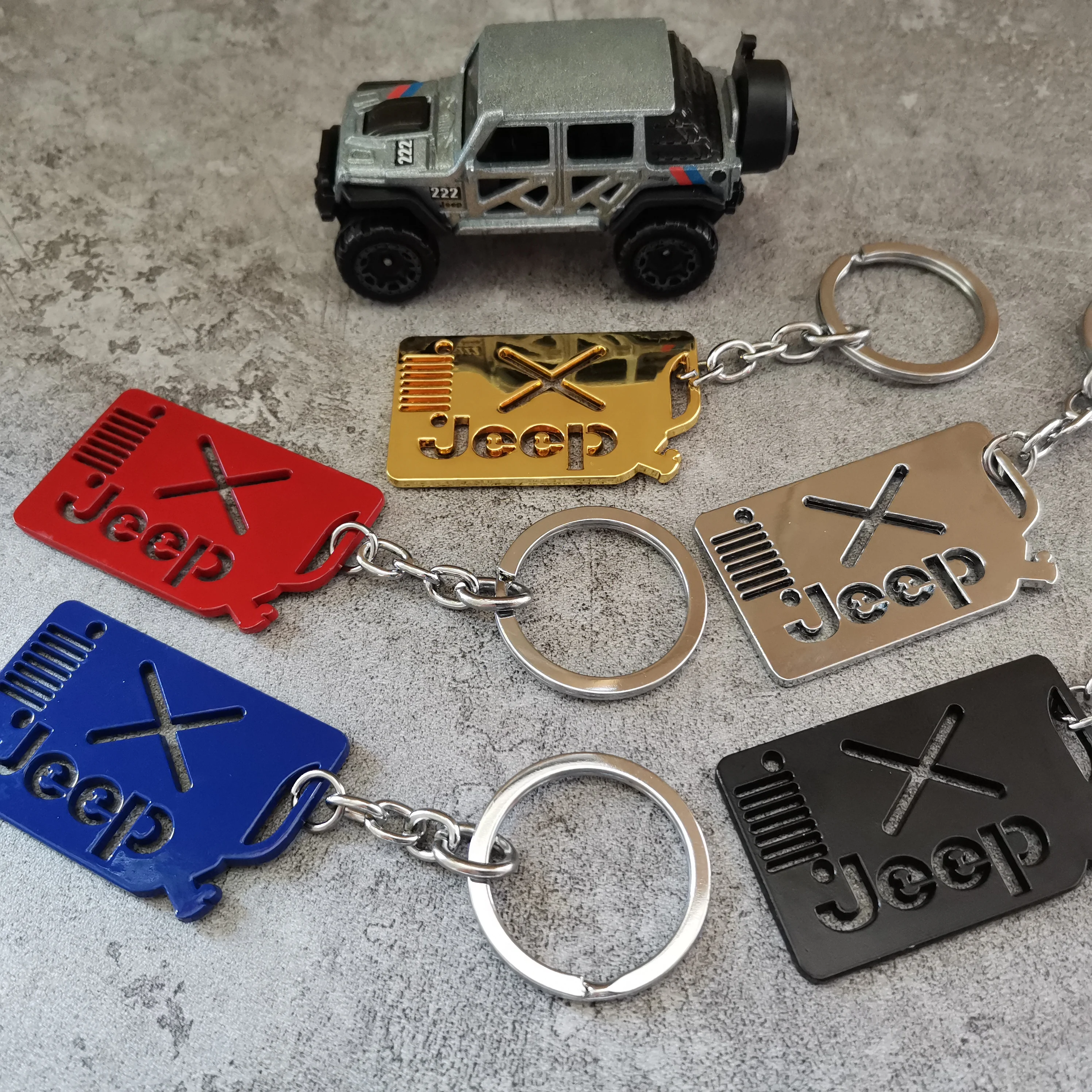Jeep Accessories Keyring Creative Mental Alloy Key Holder Jeep Keychain