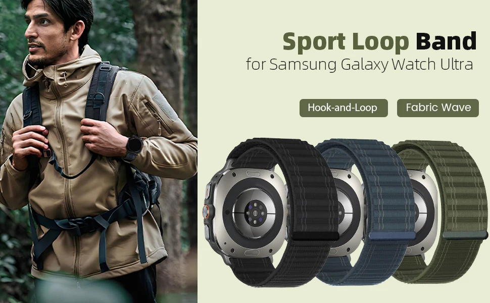 Nylon Loop For Samsung Galaxy Watch Ultra Strap 47mm Accessories Sport Breathable belt Bracelet Galaxy Watch 7 Ultra Band 47 mm Nylon Loop For Samsung Galaxy Watch Ultra Strap 47mm Accessories Sport Breathable belt Bracelet Galaxy Watch 7 Ultra Band 47 mm