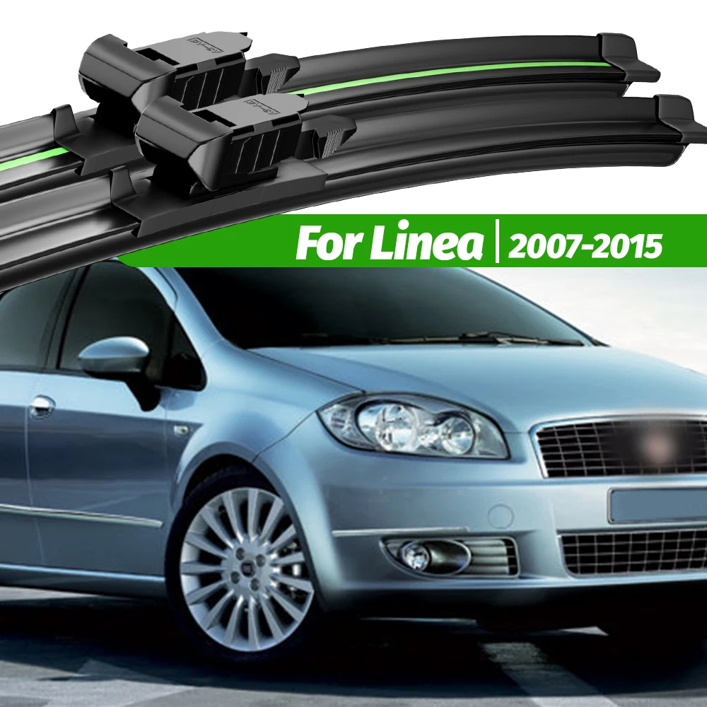 

For Fiat Linea 2007-2015 2pcs Front Windshield Wiper Blades 2008 2009 2010 2011 2012 2013 2014 Windscreen Window Accessories