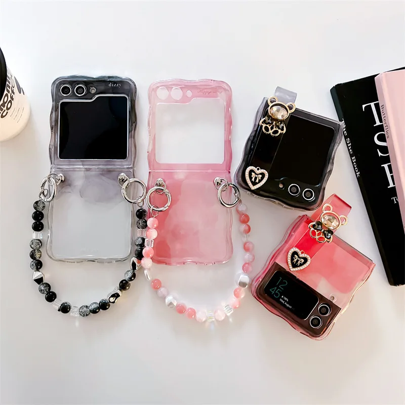 

Personalized Halo Dye Twisted Edge Samsung Galaxy zflip Folding Phone Case Suitable for zflip 3/4/5 Generation Soft Case