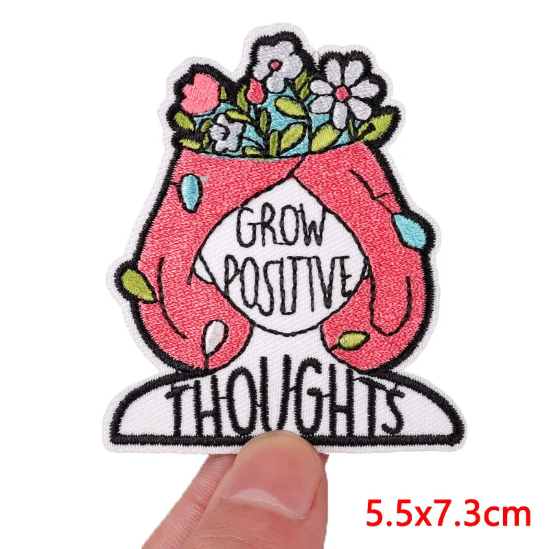 Blumen Igel Patches auf Kleidung Tier Patch DIY bestickt Patch Eisen auf Patches für Kleidung Cartoon Nähen Aufkleber Abzeichen – Detail 16