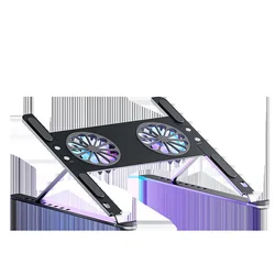 Boneruy Soporte de refrigeración para ordenador portátil, ventilador de aleación de aluminio, radiador, 2021