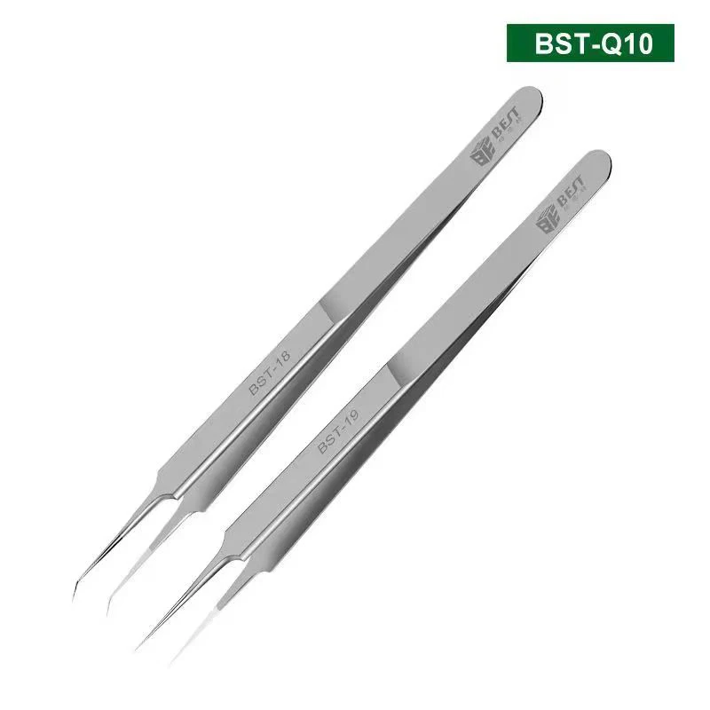 BST-Q10 Stainless Steel Precision Fingerprint Flying Wire Tweezers Set, Mobile Phone Motherboard Chip Maintenance Tool