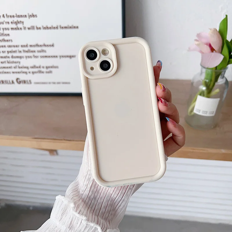 Shockproof Silicone Matte Case - Soft Candy Color Cover