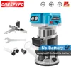 Brushless 6 Speeds Electric Trimmer Aluminum Alloy Base Cordless Wood Router Woodworking Engraving Slotting for Makita Battery 1