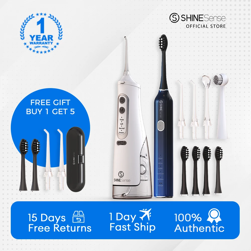 

Ирригатор для полости рта ShineSense с USB-зарядкой, IPX7